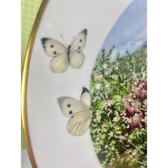 Franklin porcelain plate by Peter Banett, made in England, blue 9 1/4", Limited - Picture 5 of 17